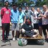 Jordan Lake - building a barge out of recycled materials